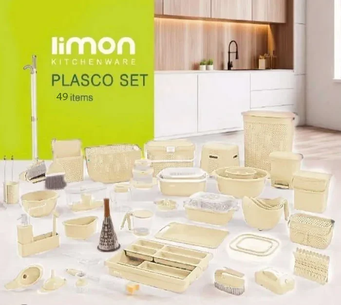 سرویس جهیزیه ۴۹ پارچه لیمون - وانیلی limon